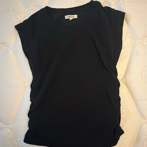 Black Side Cinched Madewell Top
